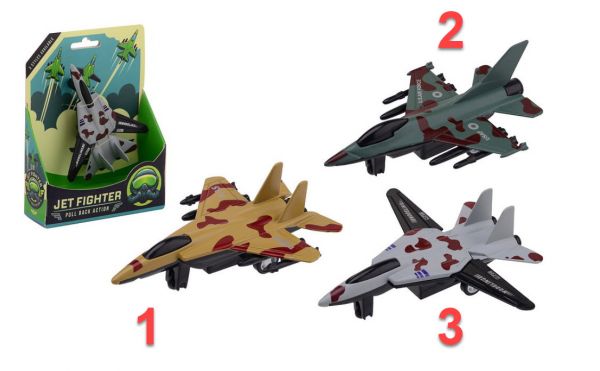 Jet Fighter Düsenjäger Modell-Spielzeug mit Rückziehfunktion