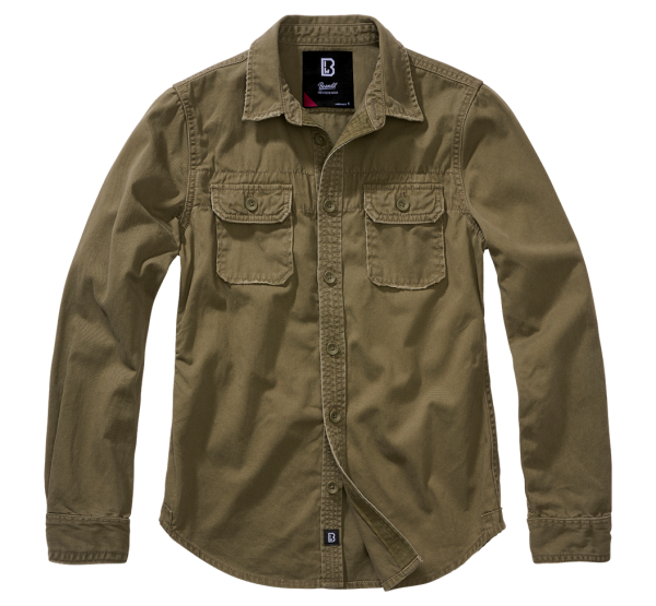 Brandit - Women Vintage Shirt Long Sleeve olive