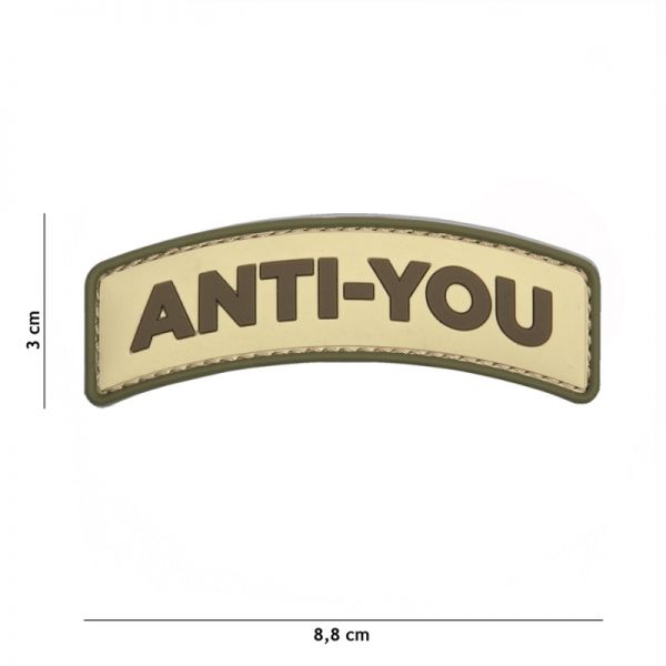 Klettabzeichen Anti You - coyote