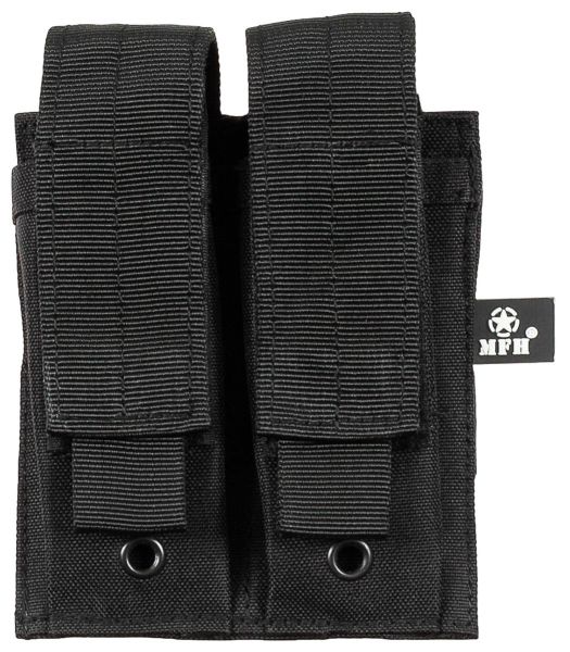 Magazintasche, 2-fach, klein, &quot;MOLLE&quot;,schwarz