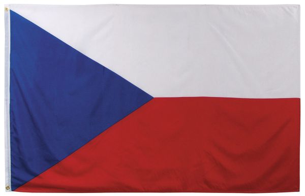 Fahne, Tschechische Republik, Polyester, 90 x 150 cm