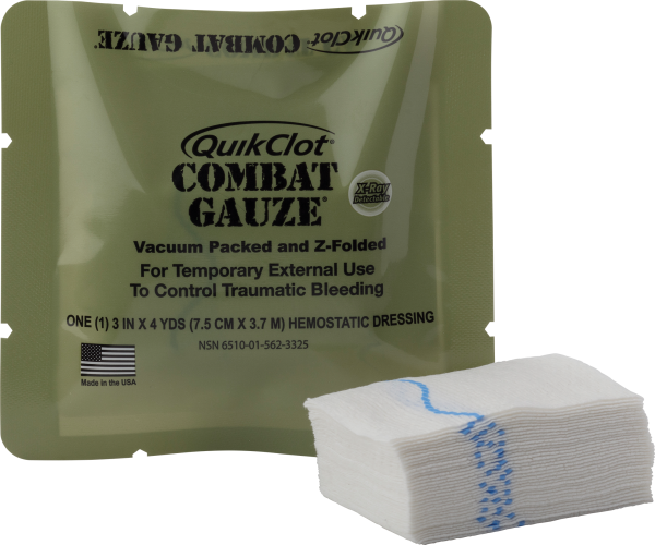 QuikClot® Combat Gauze™ Z-Folded (Blutstillung)