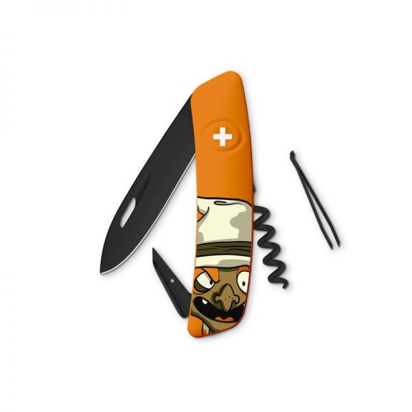 SWIZA Taschenmesser D01 AllBlack Witch - orange