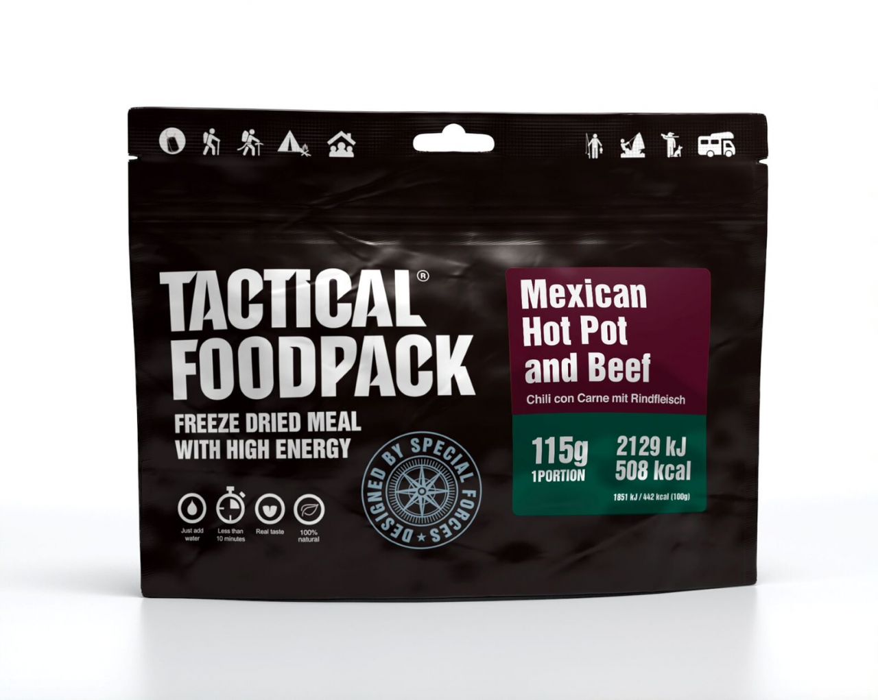 Image of Tactical Foodpack - Mexican Hot Pot and Beef (Chili con Carne mit Rindfleisch)