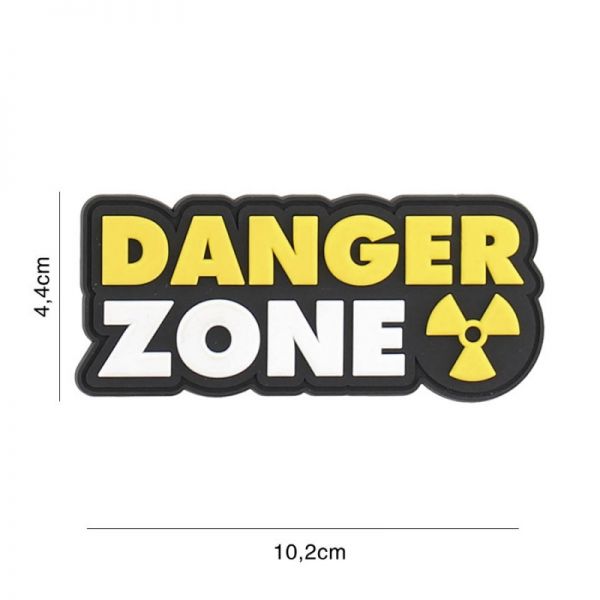 Klettabzeichen Danger Zone - gelb