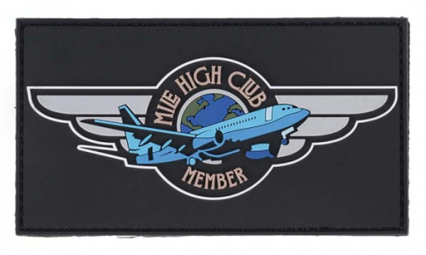 Klettabzeichen Mile High Club Member - schwarz