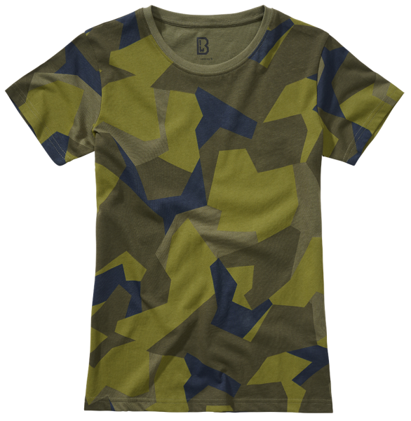 Brandit - Women T-Shirt swedish camo M90