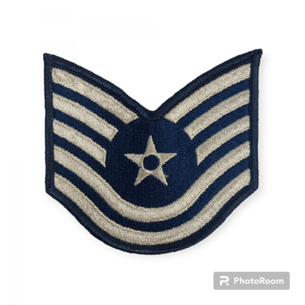 Stickabzeichen - USAF Technical Sergeant (ca. 7,0 x 9,8 cm)