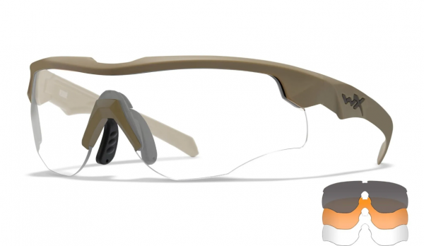 Wiley X - Sonnenbrille WX Roque COMM tan (grau/klar/orange)