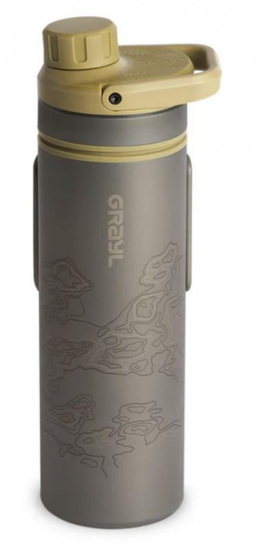 GRAYL - Wasserfilter Ultrapress Titanium Bottle (Desert Tan)