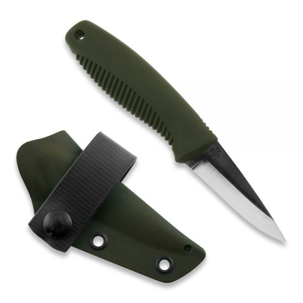 Peltonen Knives - M23 Ranger Cub grün, unbeschichtet, Kydexscheide (grün)