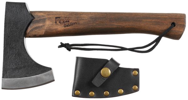 Axt, &quot;Viking&quot;, Holzstiel, Lederscheide