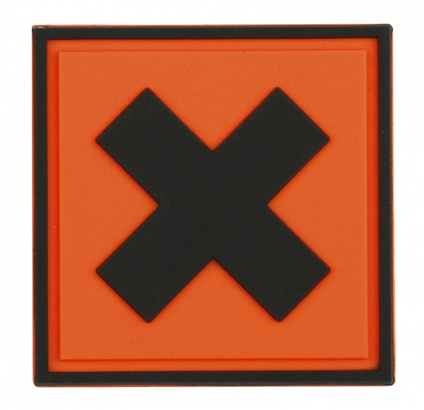 Klettabzeichen Irritant - orange