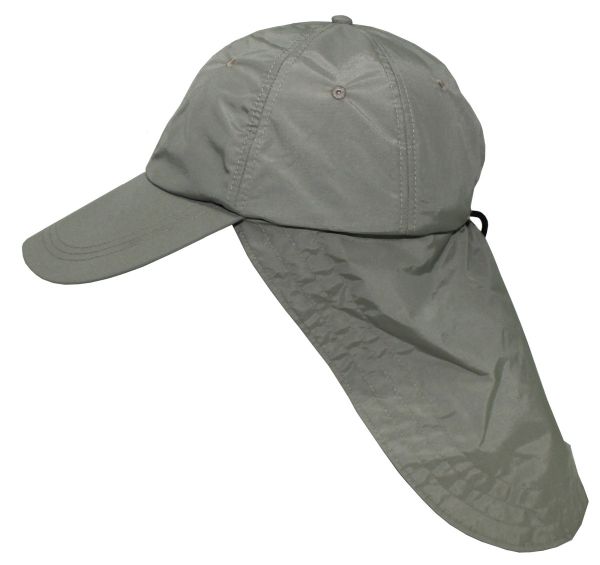 Cap, &quot;Sahara&quot;, oliv, langer Nackenschutz