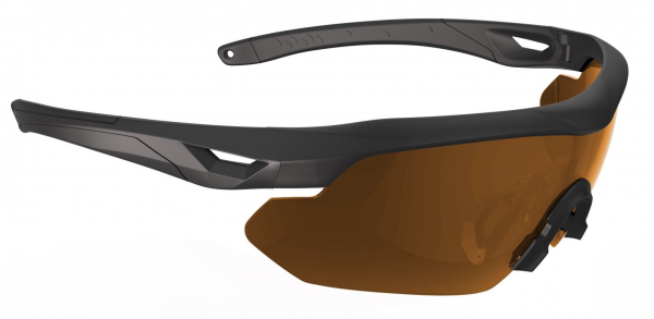 Swisseye Tactical - Brille Nighthawk Pro rubber black (Laser Lens Brown)