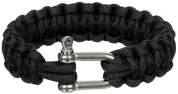 Armband, &quot;Parachute Cord&quot;, schwarz, Breite ca. 2,3 cm