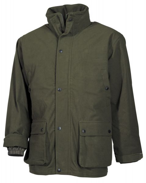 Outdoorjacke, Poly Tricot, oliv