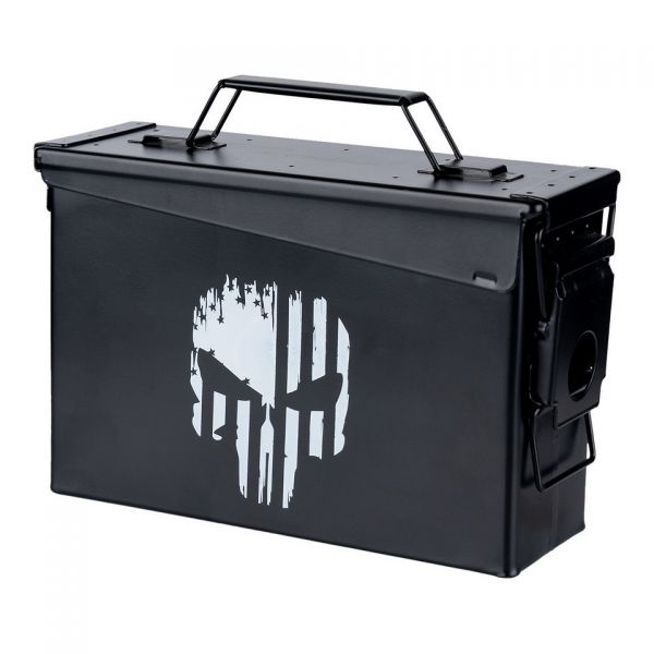 Munitionskiste Kal. 30mm - Punisher Skull (schwarz)