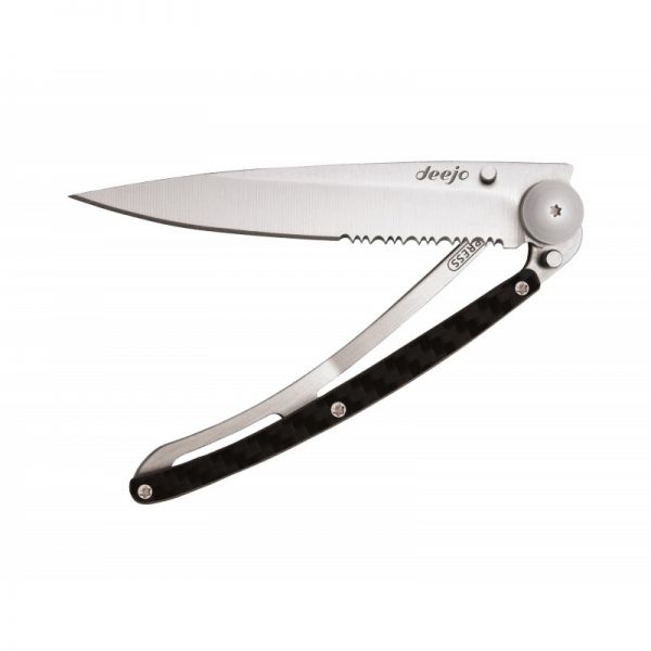 Deejo Klappmesser - composite grau &quot;Einhand&quot; 37g