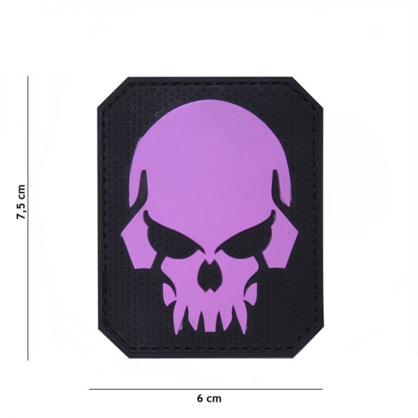 Klettabzeichen 3D skull large - pink