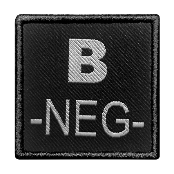 A10 Equipment - Patch Blutgruppe B- (schwarz)