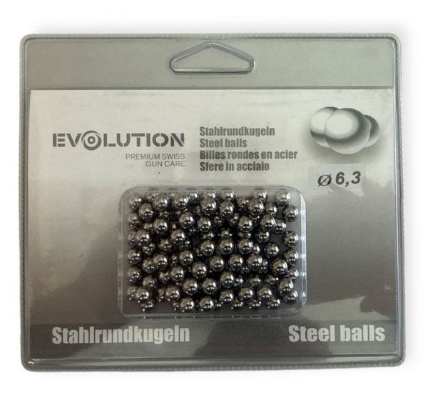 Stahlkugeln für Steinschleuder (Ø6,3mm)