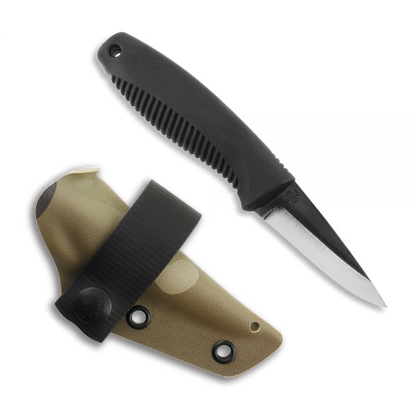 Peltonen Knives - M23 Ranger Cub schwarz, unbeschichtet, Kydexscheide (multicam)