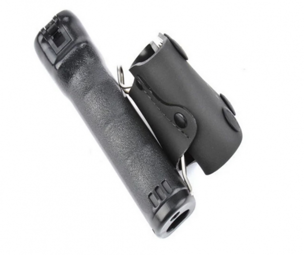 Pepper-Box - Leder Holster für Pfefferspray (schwarz)