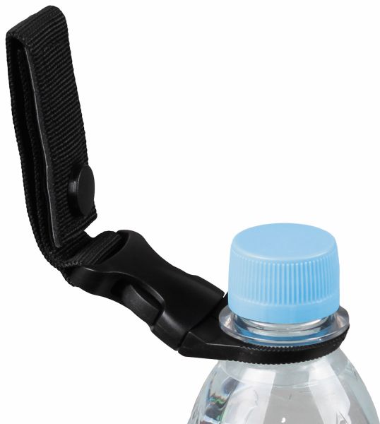 Flaschenhalter, schwarz, für Gürtel und "MOLLE"-System