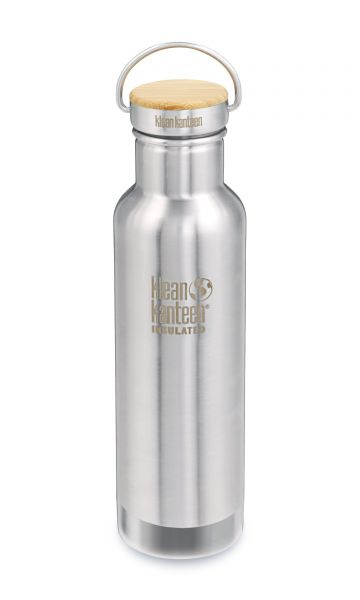 Klean Kanteen - Trinkflasche Insulated Reflect Brushed 592ml mit Bambus-Schraubverschluss