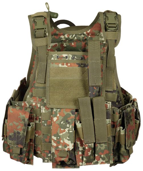 Weste, &quot;Ranger&quot;, div. Taschen, flecktarn