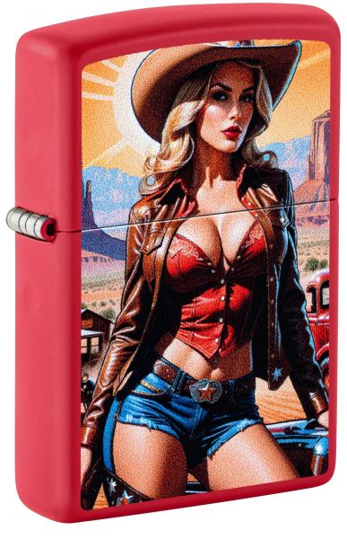 Zippo Feuerzeug - Pinup Cowgirl