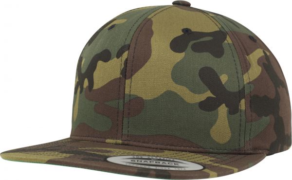 Camo Classic Snapback Cap woodland
