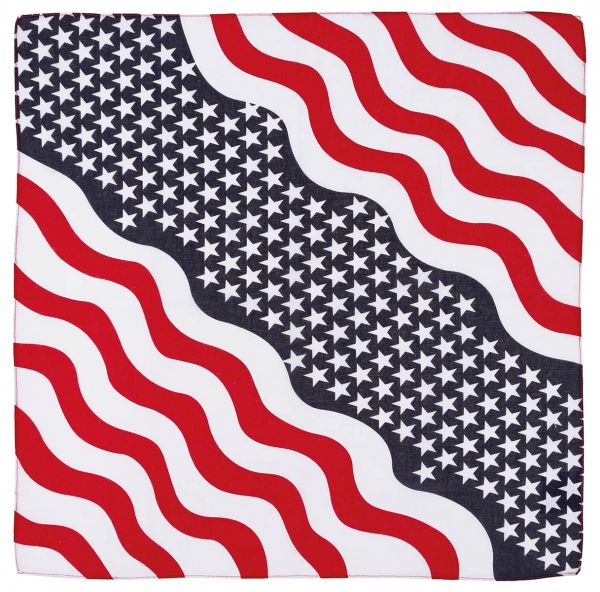 Bandana, Stars und Stripes, ca. 55 x 55 cm, Baumwolle