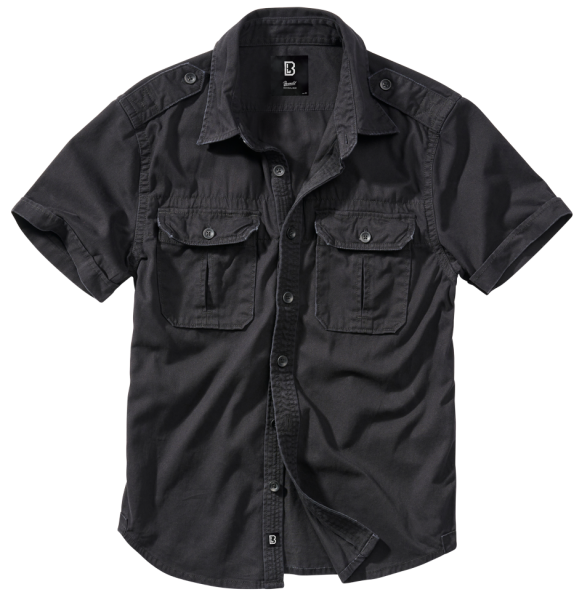 Brandit - Vintage Shirt Short Sleeve black