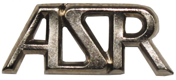 CZ/SK Metallabzeichen, silber, &quot;ASR&quot;, neuw.