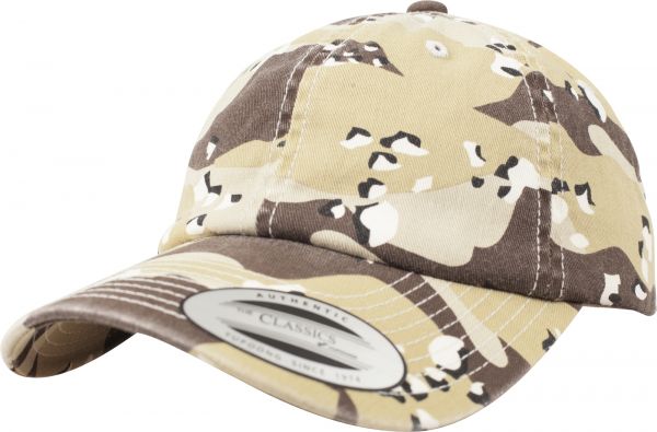 Low Profile Camo Washed Cap 6-color desert