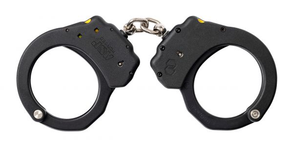 ASP - Handschelle Ultra Plus Cuff mit Kette aus Aluminium (schwarz)