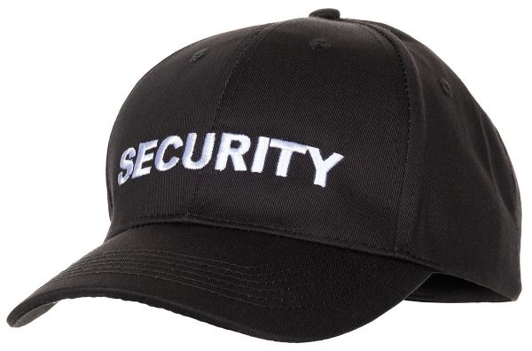US Cap, schwarz, bestickt, &quot;Security&quot;