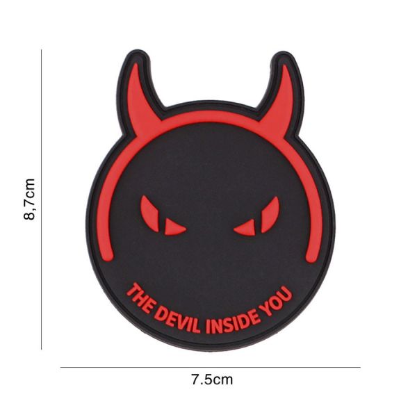 Klettabzeichen The Devil Inside You - schwarz