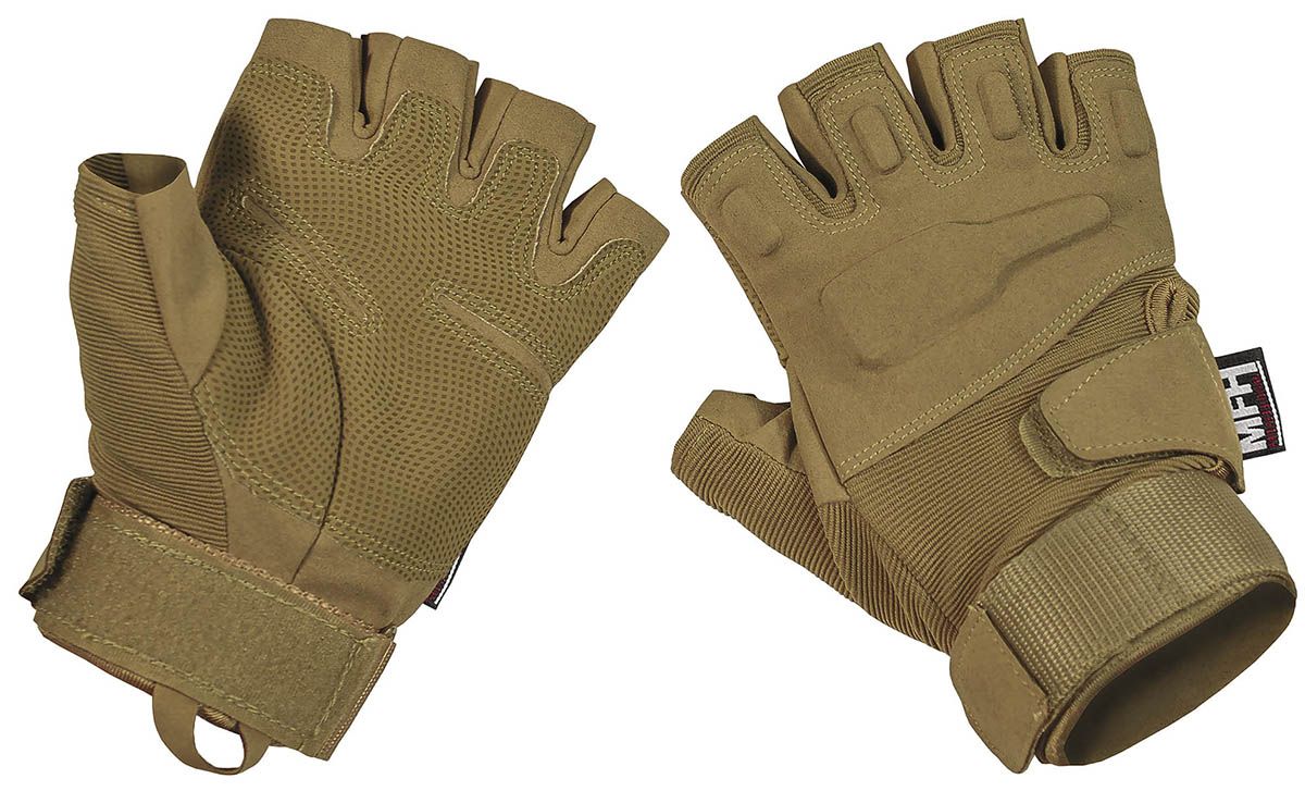 Image of Tactical Handschuhe,"Pro", ohne Finger, coyote tan