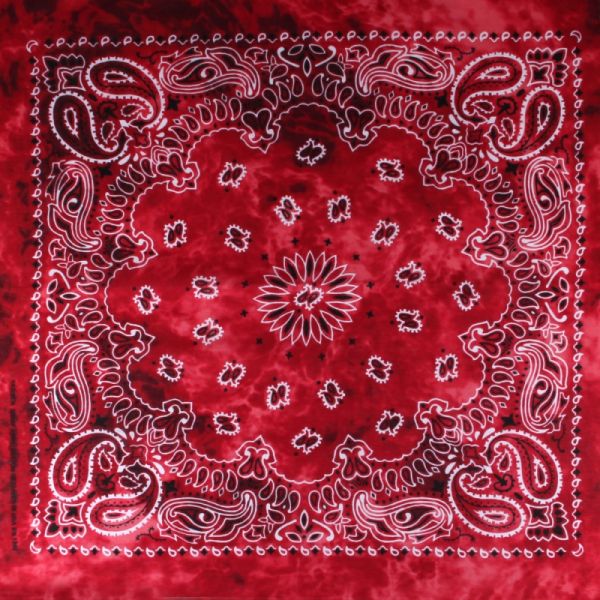 Bandana, rottöne Paisley, Gr. 55 x 55 cm, Baumwolle