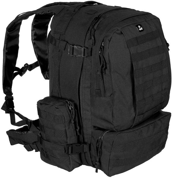 Ital. Rucksack, schwarz, &quot;Tactical-Modular&quot;