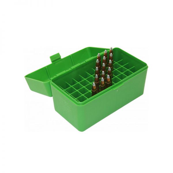 MTM CASE-GARD - Patronenbox MTM RLLD-50, green (50xGP11)