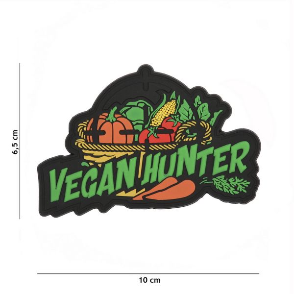 Klettabzeichen Vegan Hunter - schwarz