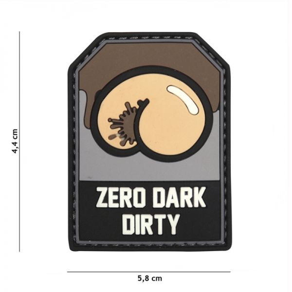 Klettabzeichen Zero Dark Dirty - schwarz