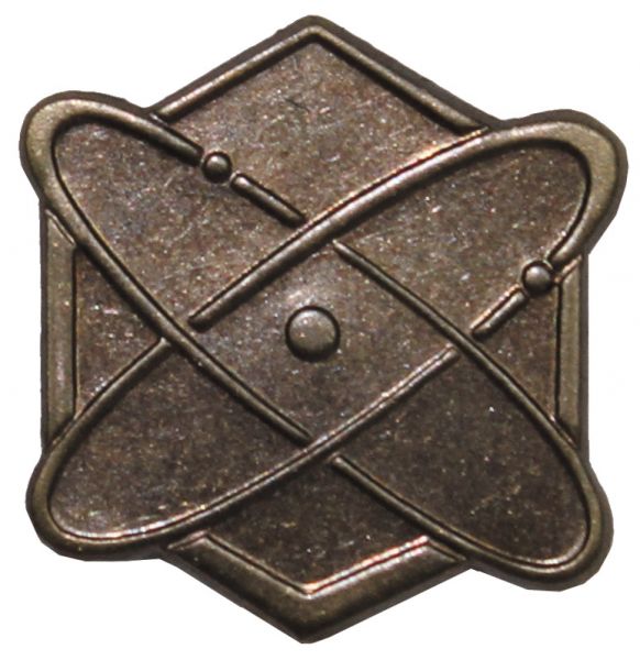 CZ/SK Metallabzeichen, bronze, &quot;Wissenschaftler&quot;, neuw.