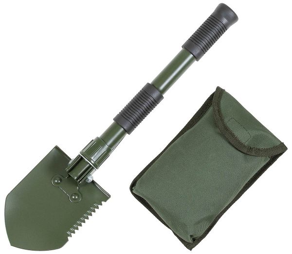 Mini Klappspatenset, 3 in 1, oliv