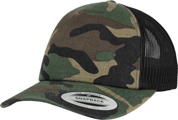 Camo Trucker Cap woodland-black