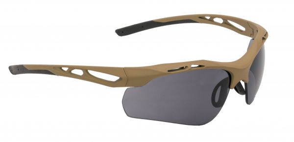 Swisseye Tactical - Brille Attac rubber brown